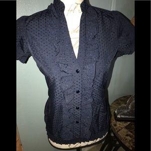 Charlotte Russe dark blue top blouse
